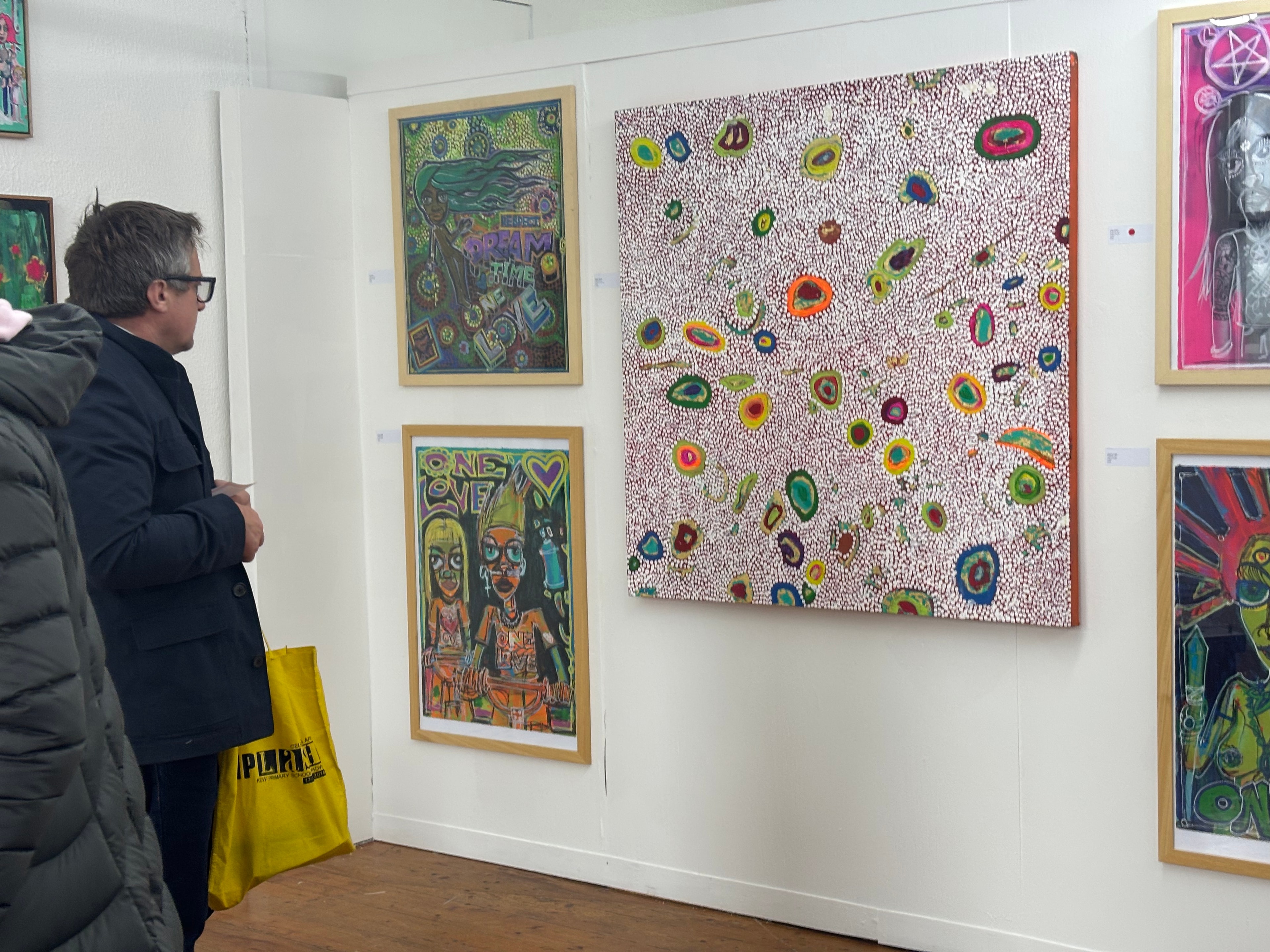 Gallery installation from Anthony Lee’s One Love exhibition